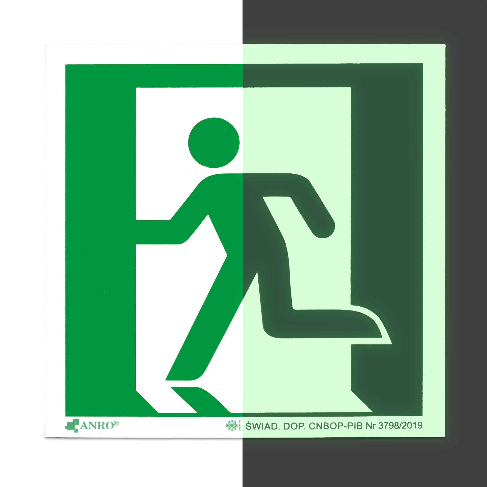 Drzwi ewakuacyjne 15x15 cm (w lewo) (E001)1