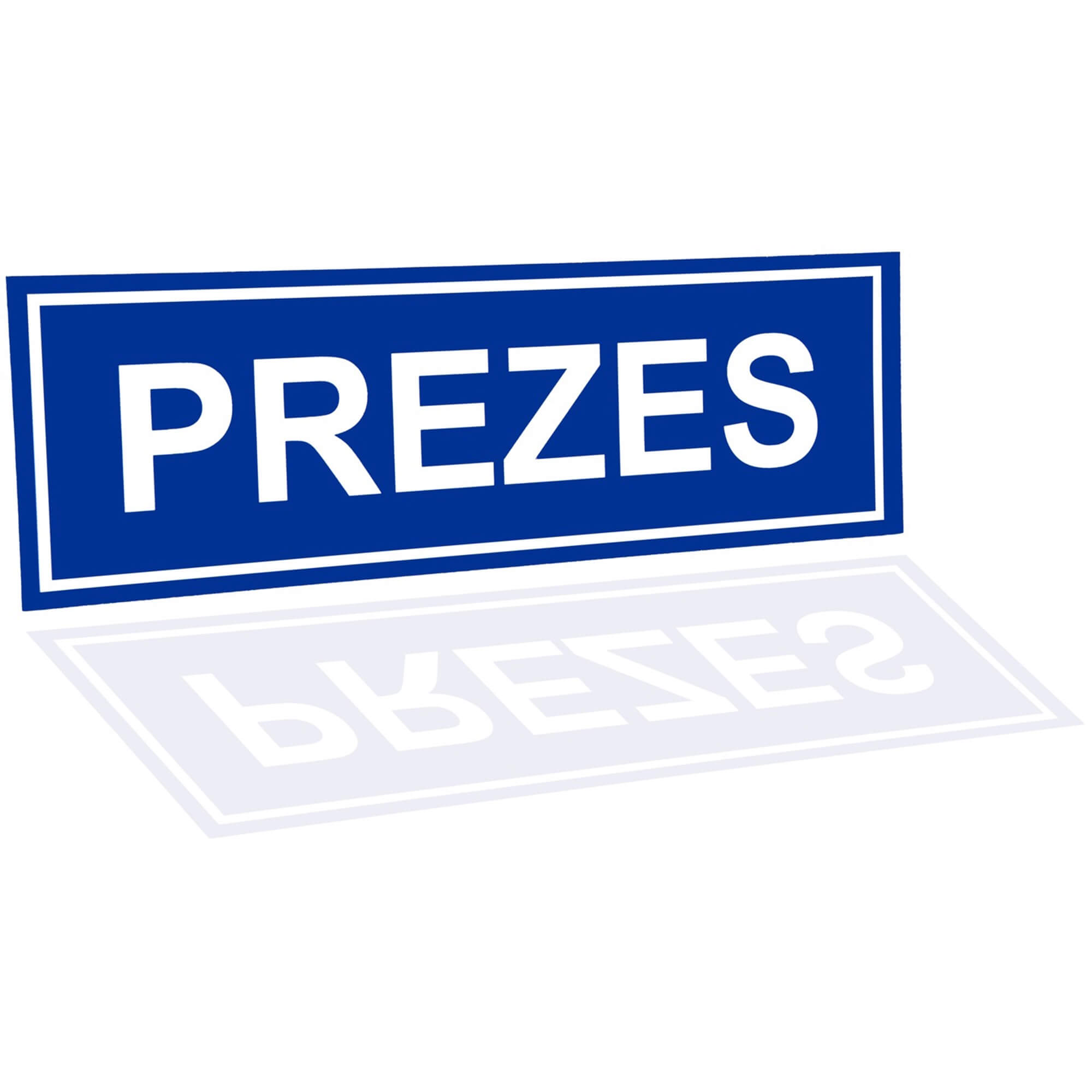 TABLICZKA NIEBIESKA PREZES -1