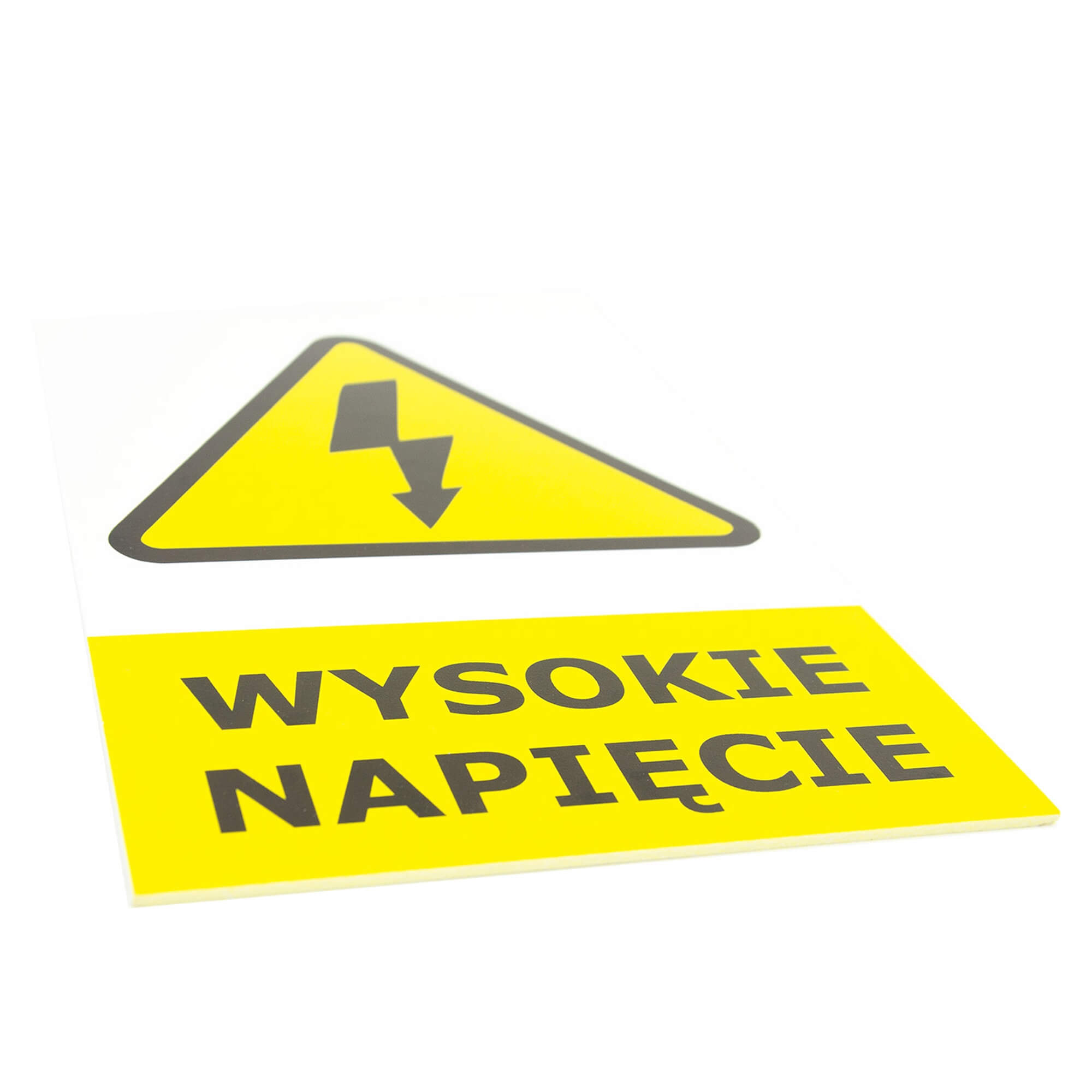 TABLICZKA OSTRZEGAWCZA WYSOKIE NAPIĘCIE -1