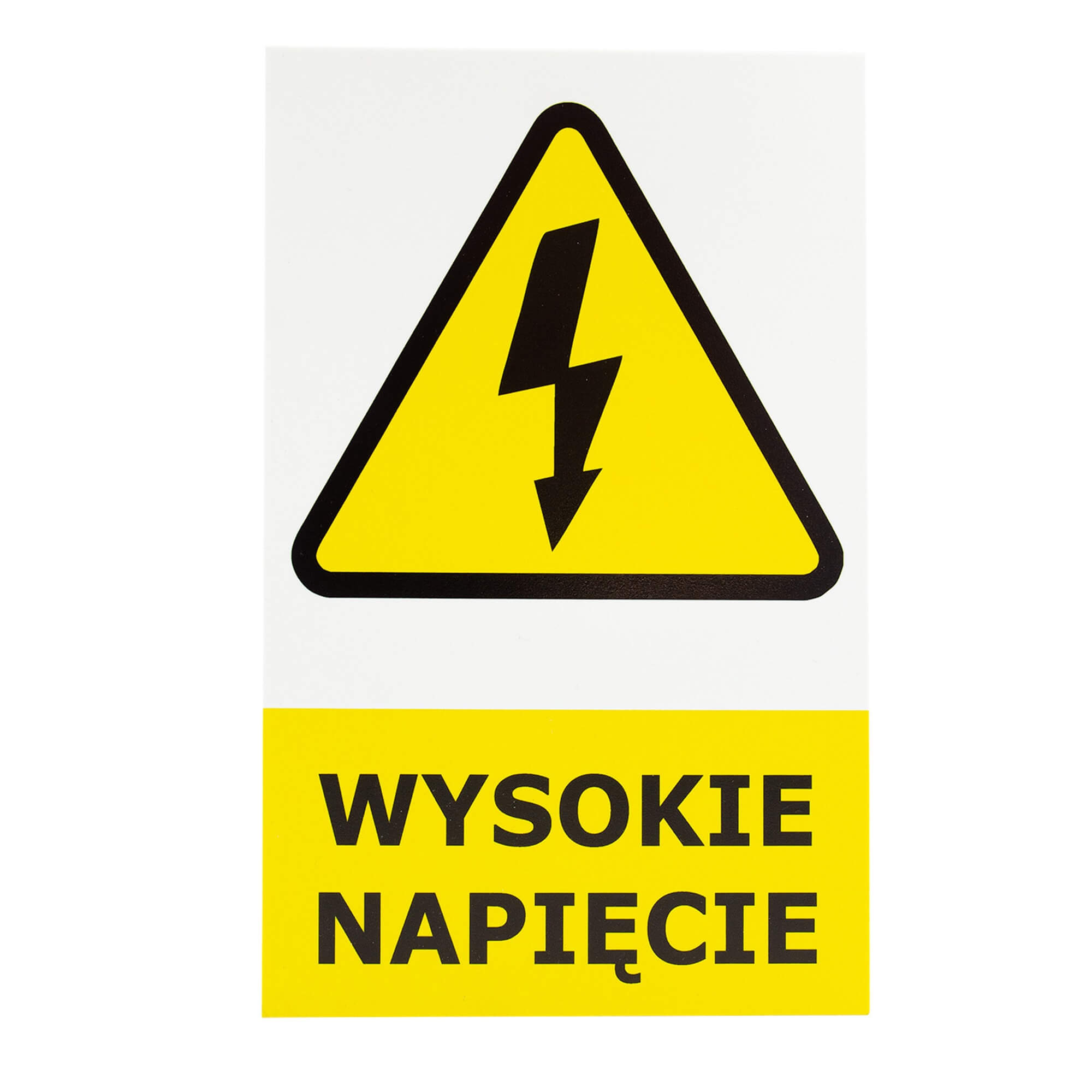 TABLICZKA OSTRZEGAWCZA WYSOKIE NAPIĘCIE -2