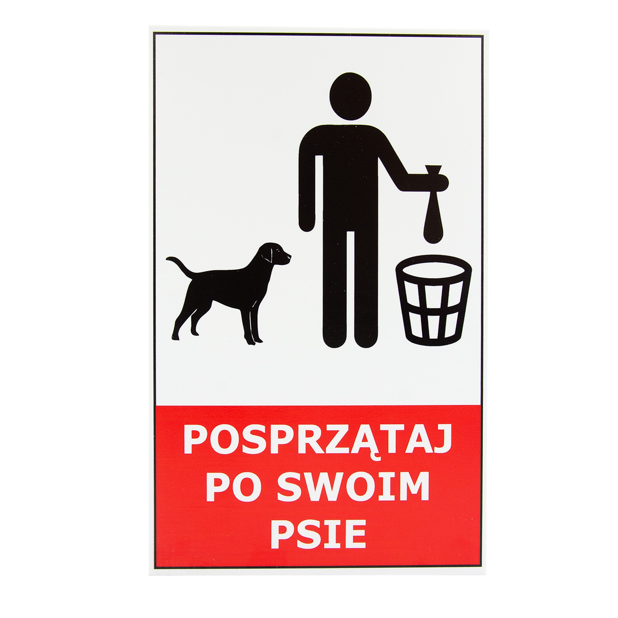 TABLICZKA POSPRZĄTAJ PO SWOIM PSIE -3