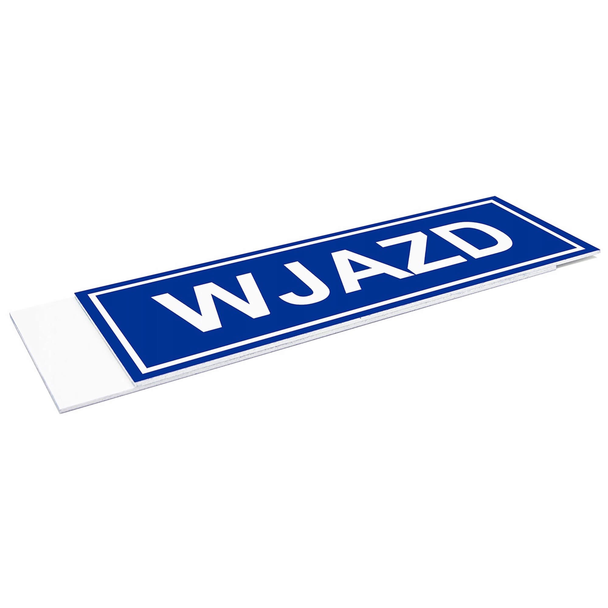 TABLICZKA WJAZD NIEBIESKA -1