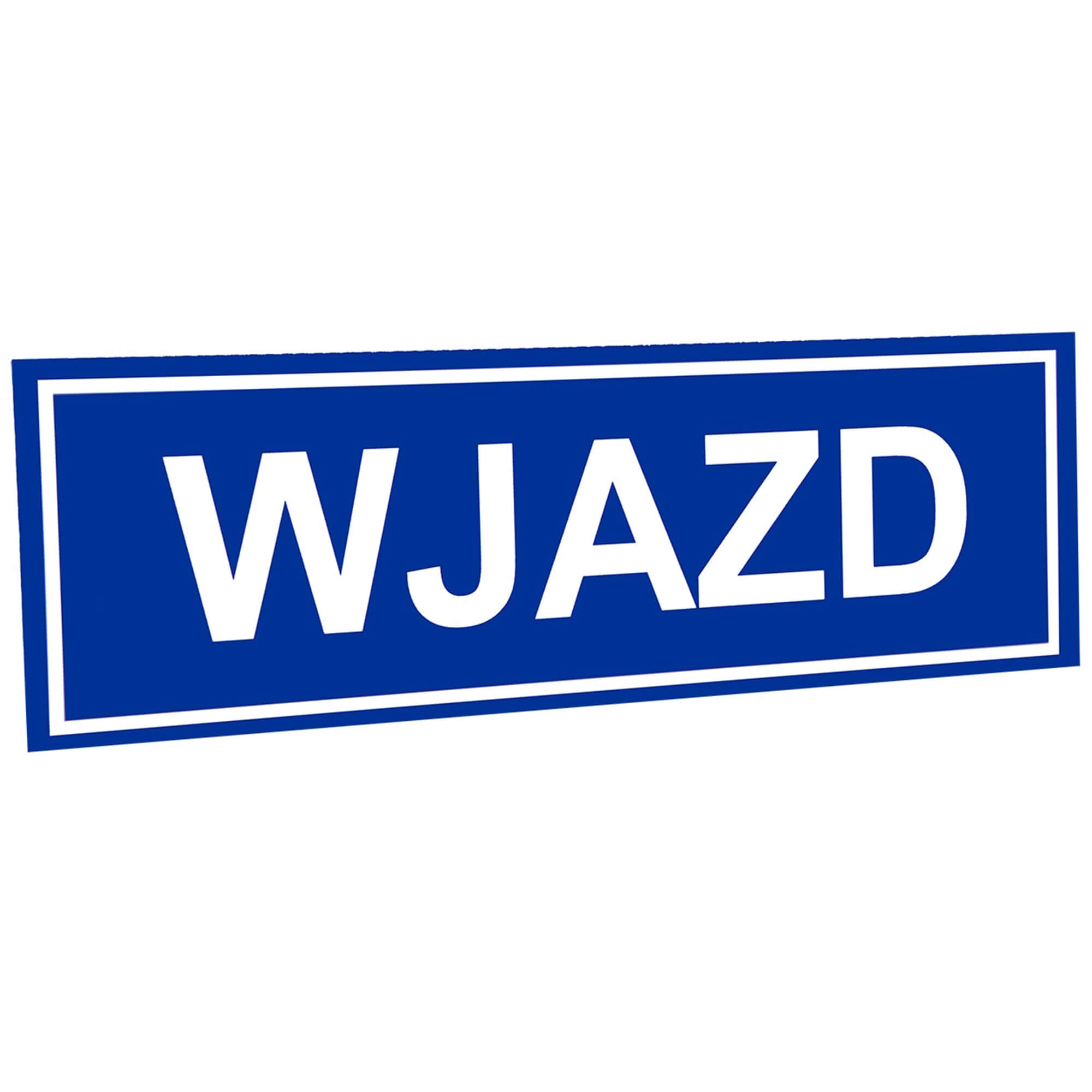 TABLICZKA WJAZD NIEBIESKA -2