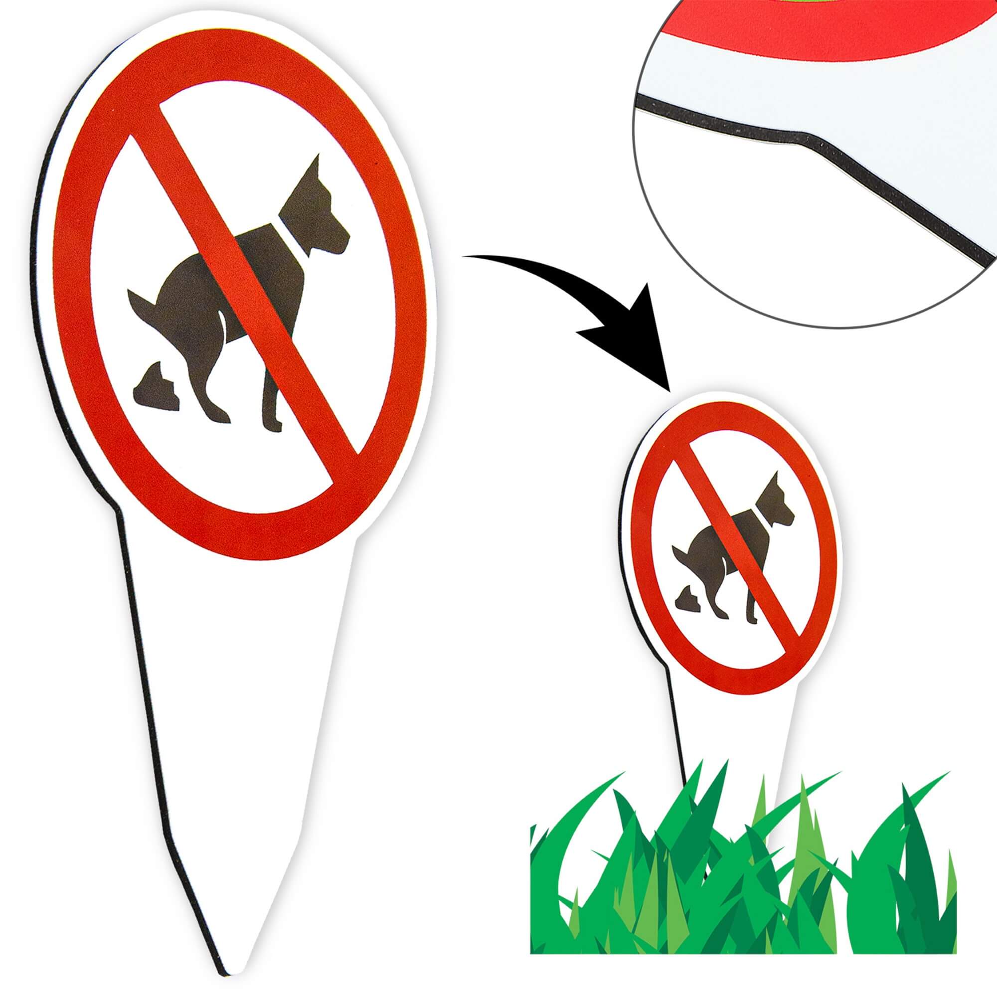 TABLICZKA ZAKAZ WYPROWADZANIA PSÓW -2