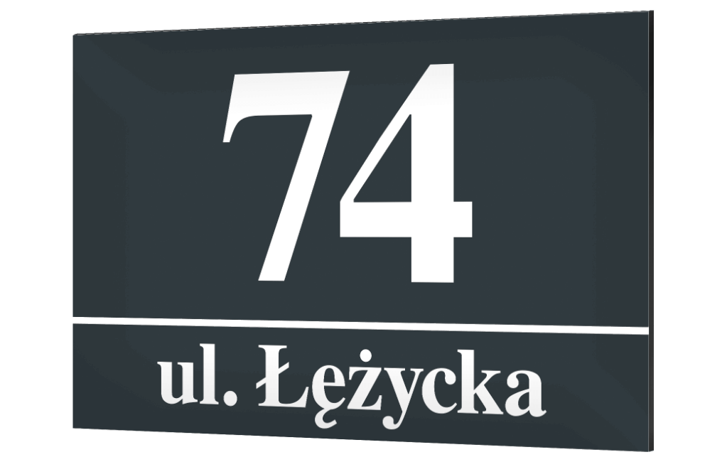 Tabliczka antracytowa płaska - 1