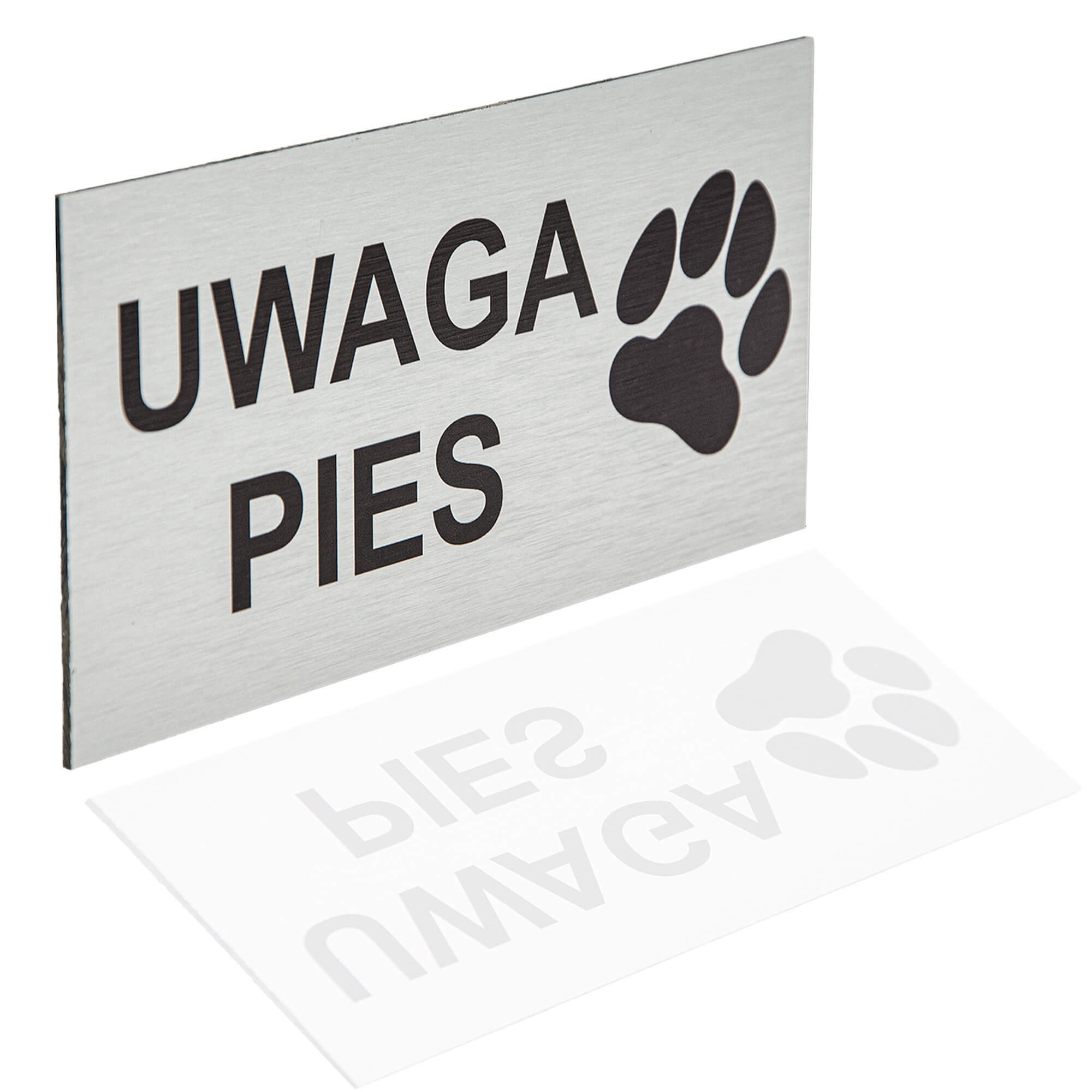 uwaga łapa srebro cien