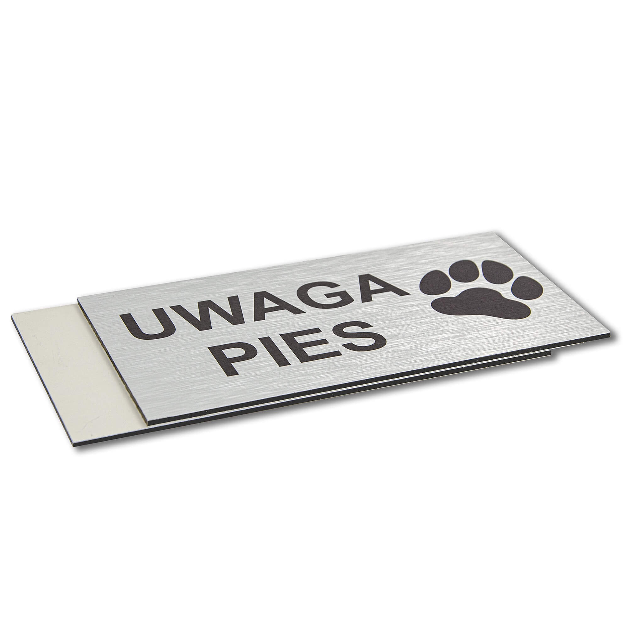 uwaga pies lapa srebro brakujacy